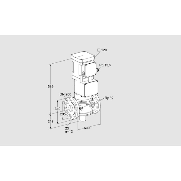Honeywell Kromschroder VLV, MTR, GAS, VK 200F10T5HA6L3S2V KS85311429 - main
