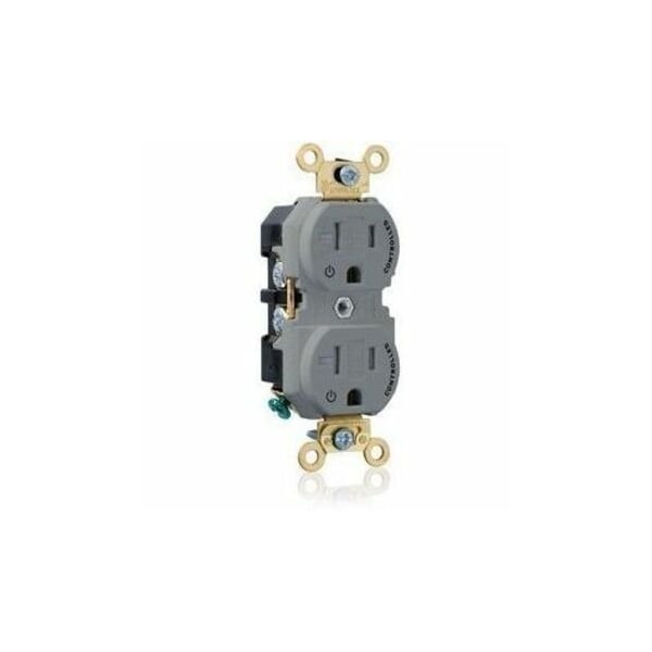Leviton Extra Heavy Duty Controlled Duplex Receptacle 20 Amp, 125 Volt 5362-2PG - main