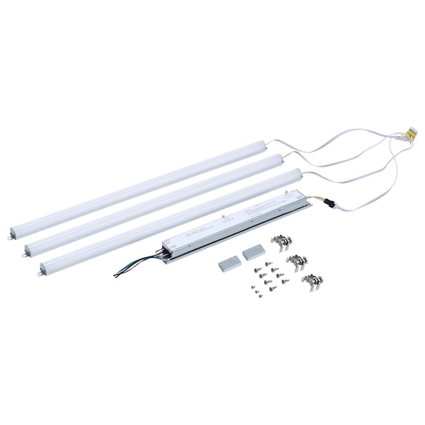 Nuvo 40/35/30/25/20 Watt LED Light Bar Retrofit Kit 3K/35K/4K/5K/65K CCT Selectable 3-Bars 2 Feet 120-277 65/1332 - main