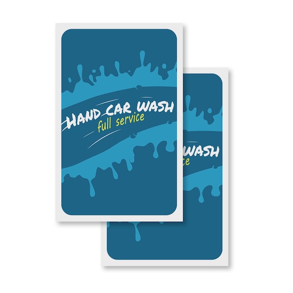 Signmission Hand Car Wash, Vinyl Decals Only 24 Inch x 36 Inch, Vinyl Decal, 2PK DSB-2436-2PACK-30386 - main