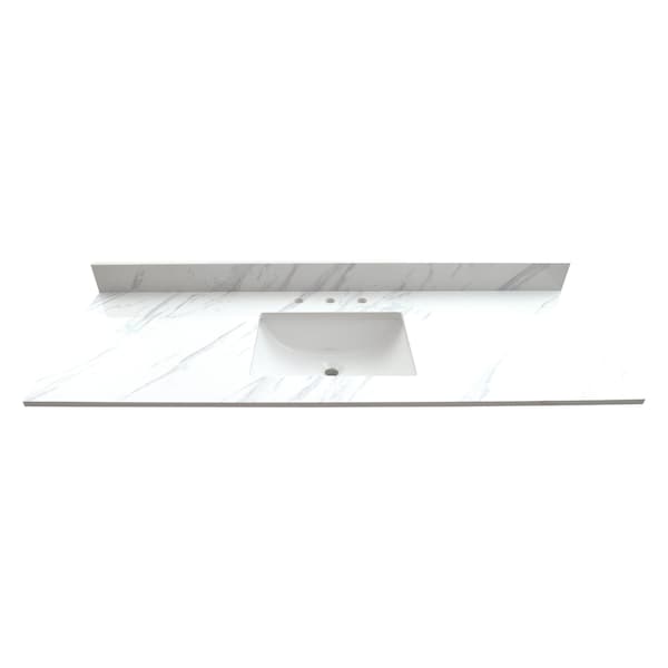 Msi Calacatta Lumas 61in x 22in Single Bathroom Vanity Top With Sink ZOR-VANS-6122-0029 - main