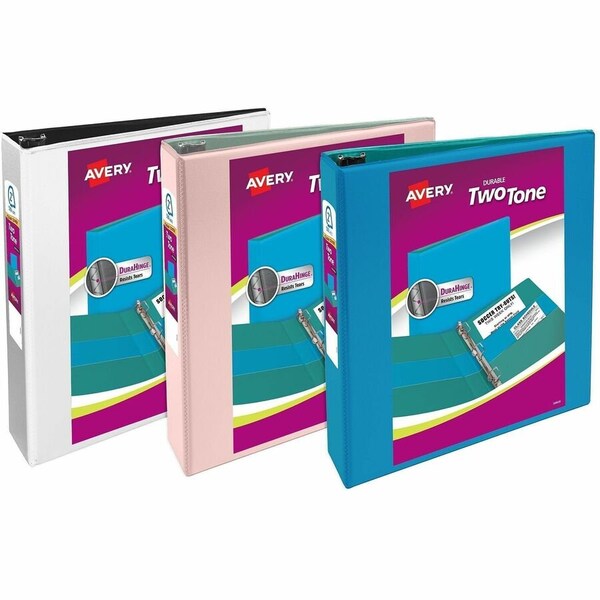 Avery Two-Tone View 2" 3-Ring Binders with Poc 17236 - main