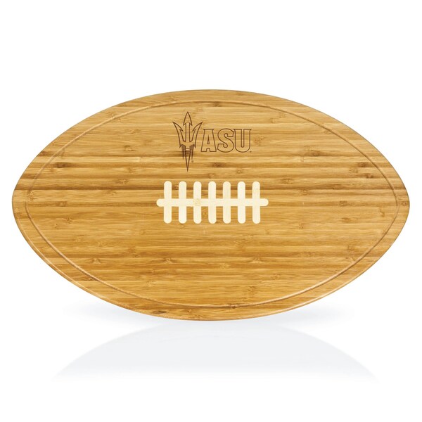 Picnic Time Family Of Brands NCAA Arizona State Sun Devils Kickoff Football Cheese Board - Novelty Charcuterie Board 908-00-505-023-0 - main