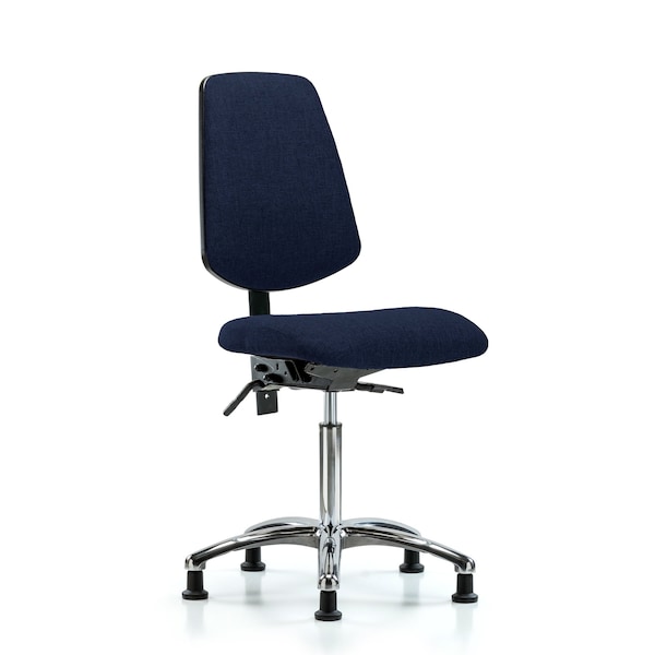 Blue Ridge Ergonomics Fab Med Bench Chair, Bk, Glds, Navy, No Arms, 22" to 29" Height, Dark Blue BR-FMBCH-MB-CR-T1-A0-NF-RG-F45 - main