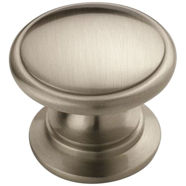 Amerock Allison Value Series Cabinet Knob, 1116 in Projection, Zinc, Satin Nickel BP53012G10 - main