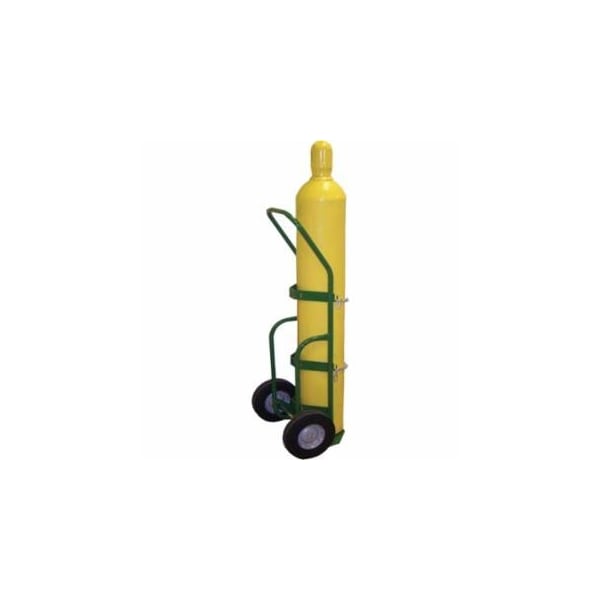 Saf-T-Cart 750 Series Cart, Holds 1 Cylinder, 9-1/2 in dia, 10 in Semi-Pneumatic Wheels 339-750-10 - main