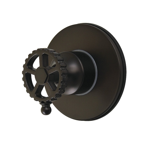 Kingston Brass Single-Handle Six-Way Diverter Valve with Round Trim Kit, Oil Rubbed Bronze KS4035CG - main