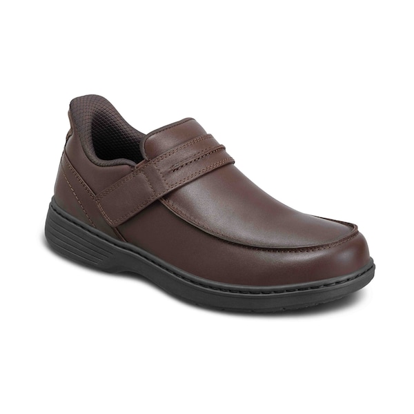 Orthofeet Xavier, Mens HF Mocassin, Brown, Size 9 20162 - main