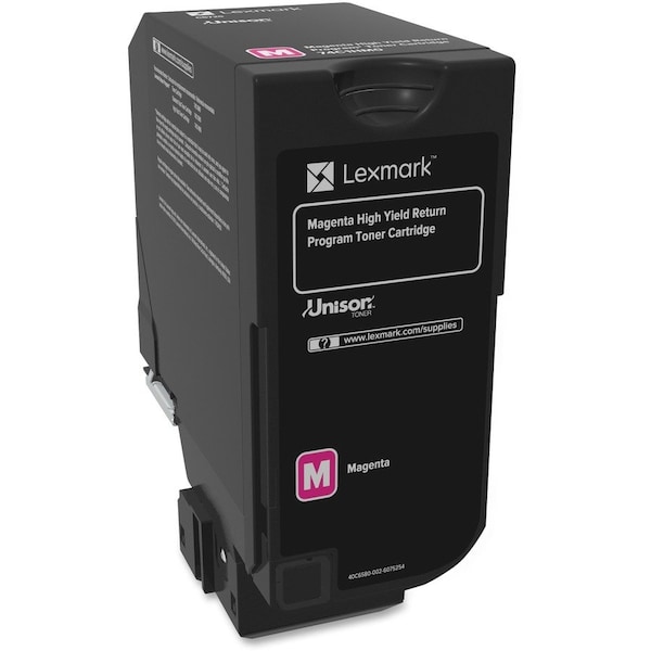 Lexmark Magenta High Yield Toner Cartridge 12K YLD 74C1HM0 - main
