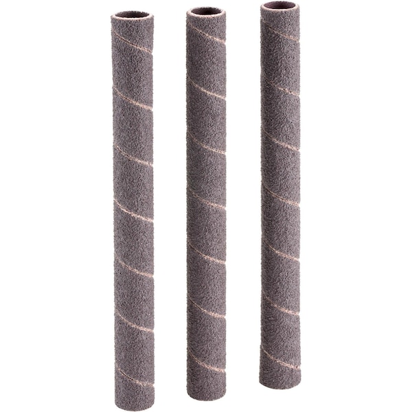 Woodstock 1/2" Dia. x 6" A/O Hard Sanding Sleeve, 60 Grit, 3PK D1420 - main