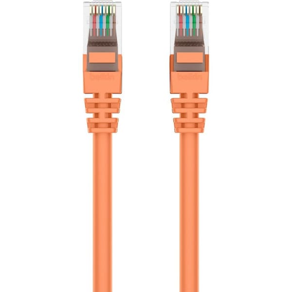 Belkin 10Ft Cat5E Snagless Patch Cable, Utp, Orange Pvc Jacket, 24Awg, A3L791-10-ORG-S - main