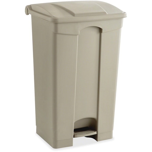 Safco Large Capacity Plastic Step-On Receptacle, 23 gal, Tan 9923TN - main
