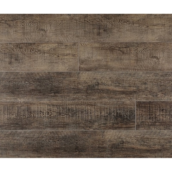 Healthier Choice Flooring Luxury Plank, 48 in L, 7 in W, Beveled Edge, Wood Look Pattern, Vinyl, Wine Barrel CVP102G05 - main