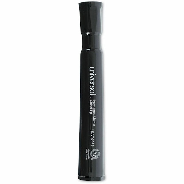 Universal Products Universal Chisel Tip Permanent Marker, Broad, Black, 60/Pack UNV07054 - main