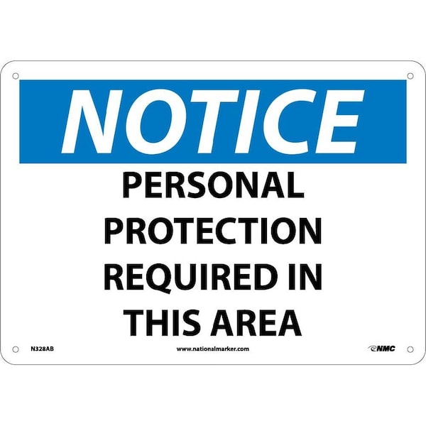 Nmc Notice Personal Protection Required In This Area Sign N328AB - main
