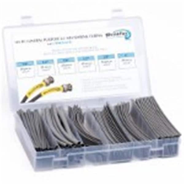 Track Usa Heat Shrink Tube Kit, 2:1 I.D. Shrink Ratio, Gray, 6 in TR2122947 - main