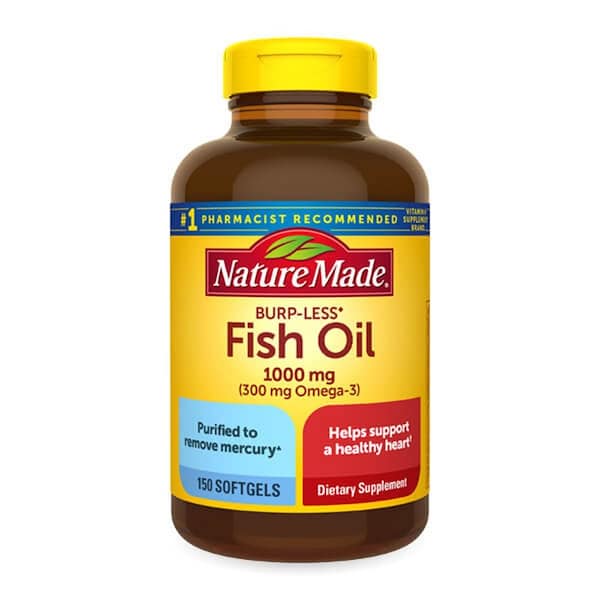 Pharmavite Fish Oil, 1000mg, Burp-Less, 150PK 31604026653 - main