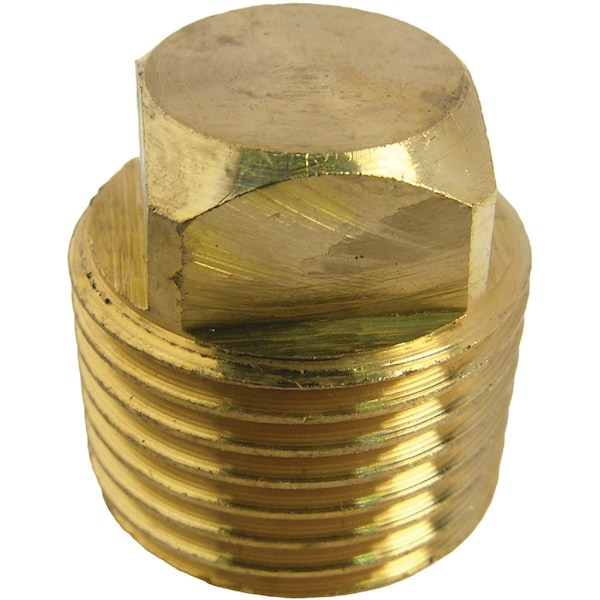 Westlake Pipe & Fittings 1/2'' MPT Brass Square Head Plug 17-9179 - main