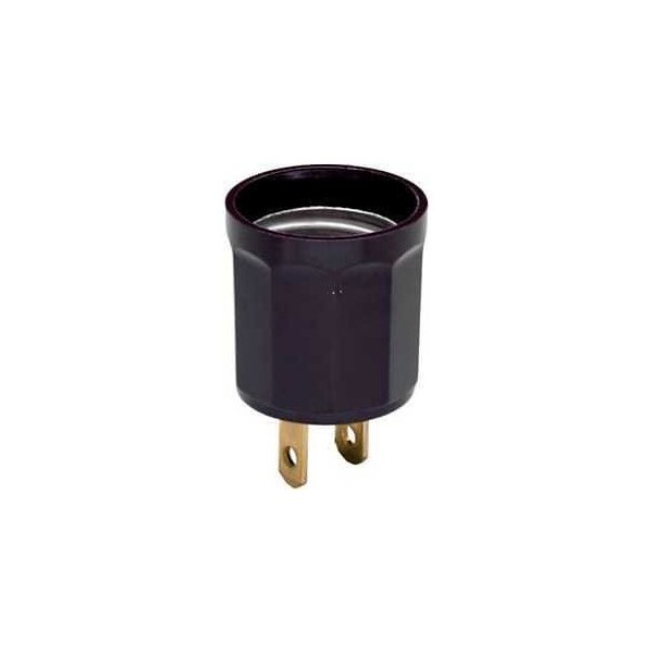 Legrand Lamp Holder Adapter, 660 W, Thermoplastic, Brown 61 - main