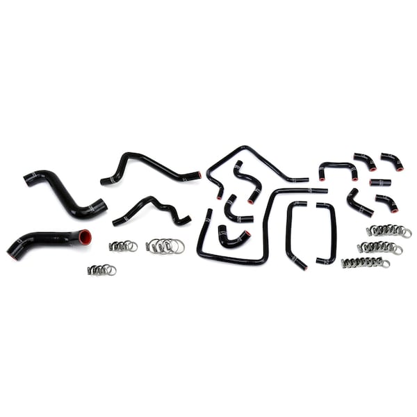 Hps Performance High Temp Reinforced Silicone Radiator, Heater and Ancillary Coolant Hose Kit, Black, 57-1814-BLK - main