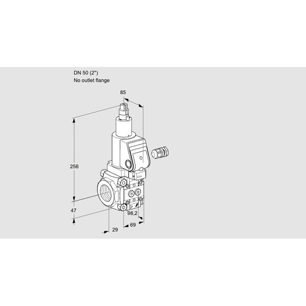 Honeywell Kromschroder Gas Solenoid Valve - Class A, Auto Shut-Off, 500 mbar, IP65 Rated KS88028624 - main