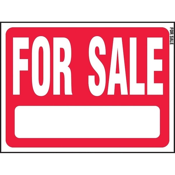 Hy-Ko Real Estate Sign, For Sale, White Legend, Plastic, 24 in W x 18 in H Dimensions RS-604 - main
