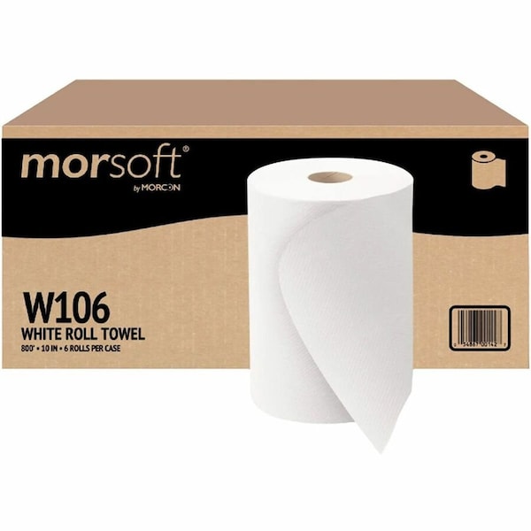 Morcon Hardwound Roll Towel White 10in, 1, PK6 W106 - main