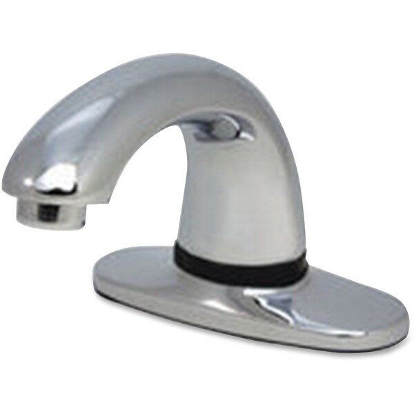 Rubbermaid Commercial Sensor 4" Mount, 1 Hole Low Arc Bathroom Faucet, Polished chrome 1782743 - main