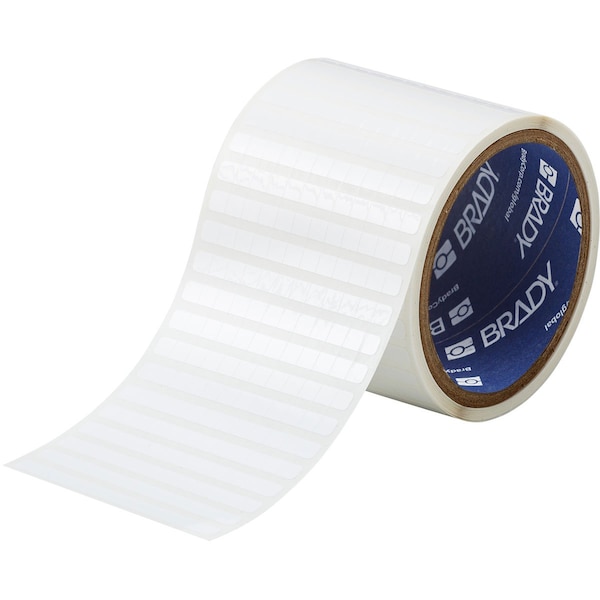 Brady Weather Resistant Polyester Outdoor Labels 0.25 in H x 0.25 in W White 10000/RL THT-11-8591-10-WT - main