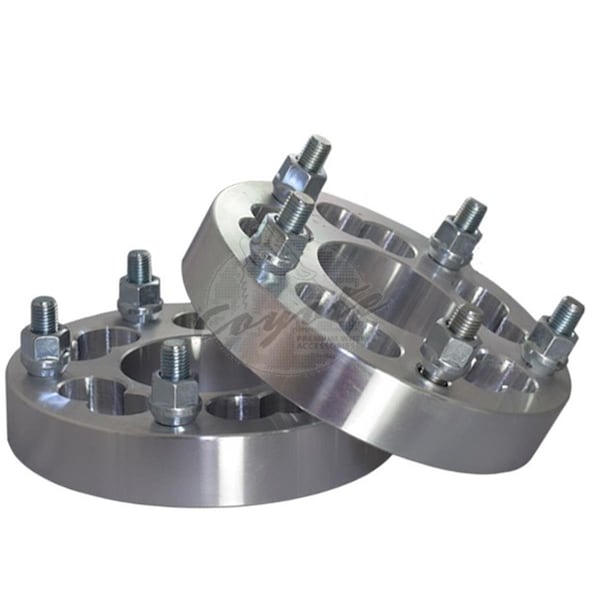 Geared2Golf Wheel Adapter 6061 Billet Aluminum Dual Drill - Clear Anodized GE3020460 - main