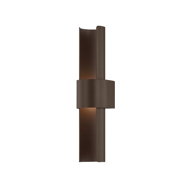 Troy Lighting Ossian Integrated LED Exterior Wall Sconce, Bronze, 4.75 In x 20 In B6420-BRZ - main