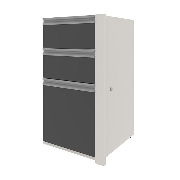 Connexion 15.40" W 3 Drawer Desk Pedestal, Sandstone/Slate, Letter/Legal 93621-1159 - main
