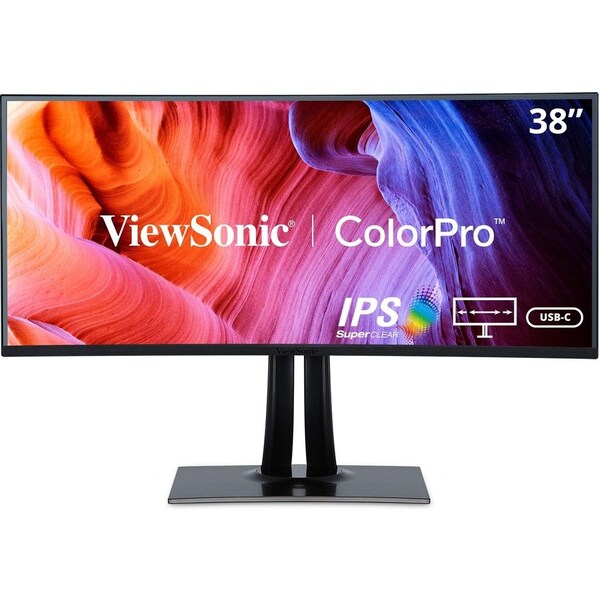 Viewsonic 38IN CURVED ULTRA-WIDE WQHD+ COLORPRO IPS MONITOR WITH USB TYPE C, 3840X1600 RESO VP3881A - main