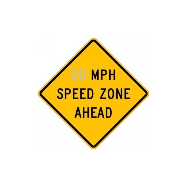 Accuform SPEED LIMIT SIGN MPH SPEED ZONE FRW63815RA FRW63815RA - main
