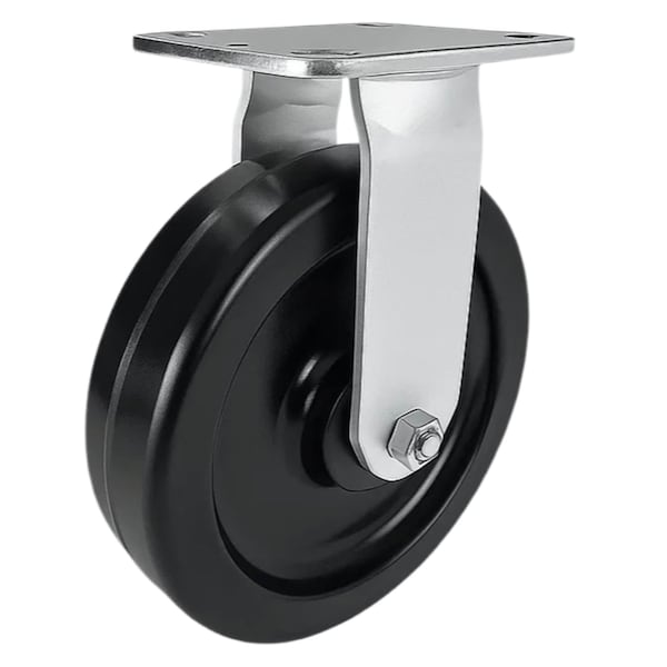 Hyw Products Heavy Duty Caster 8in Phenolic Wheel, Rigid 40-80R-A1-PH - main