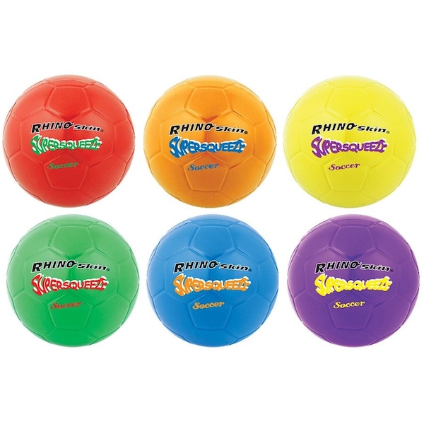 Champion Sports Rhino Skin Spr Squeeze Soccor Ball, PK6 SQSBSET - main
