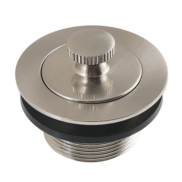 Kingston Brass 1-1/2-Inch Brass Lift & Lock Bathtub Drain, Brushed Nickel DLT2088 - main