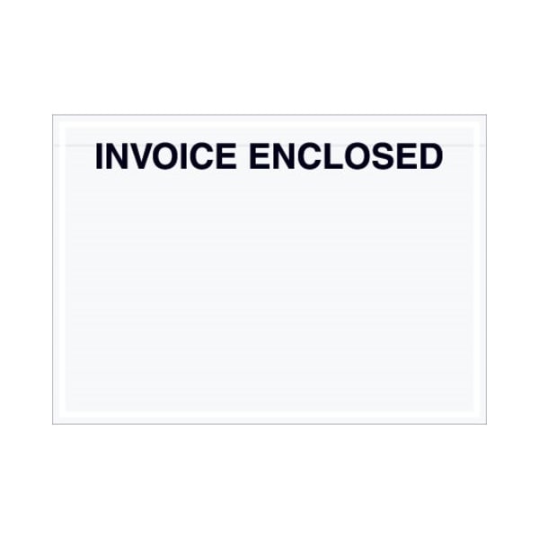 Zoro Select Packing List Envelopes, Clear, PK1000 PL481 - main