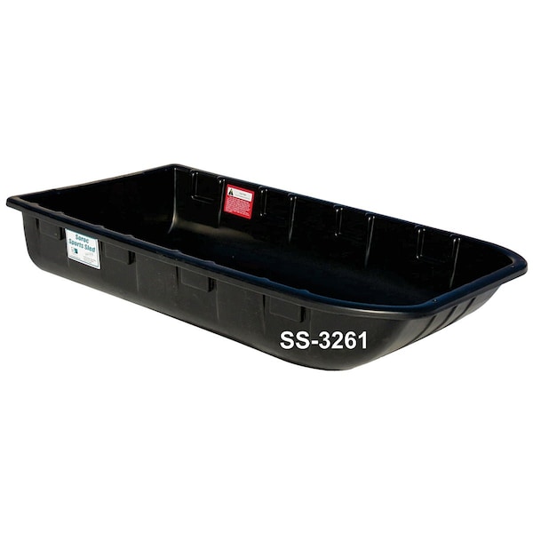 Soroc 32''x61 in Black Poly Sport Snow Sled SS-3261 - main
