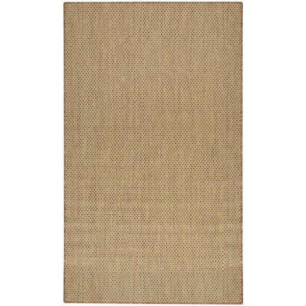 Homeroots 2' X 3' Natural And Tan Geometric Indoor Outdoor Area Rug 573883 - main