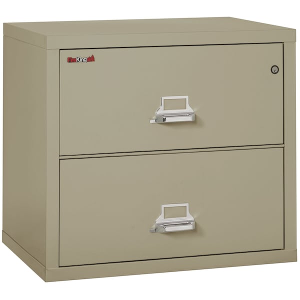 Fireking 2 Drawer, 1 Hr Fire & Impact Rated, 31" Wide Lateral Pewter 2-3122-CPE - main
