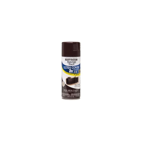 Rust-Oleum Spray Paint, Kona Brown, Gloss, 12 oz 249102 - main