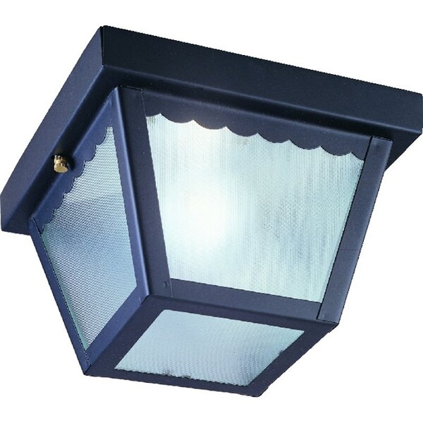 Boston Harbor 6276BK-3L Porch Light, 120 V, 60 W, Steel Fixture, Black Fixture 6276BK3L - main