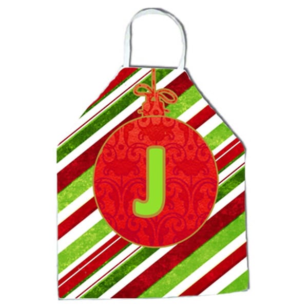 Carolines Treasures Christmas Oranment Holiday Initial Letter J Apron CJ1039-JAPRON - main