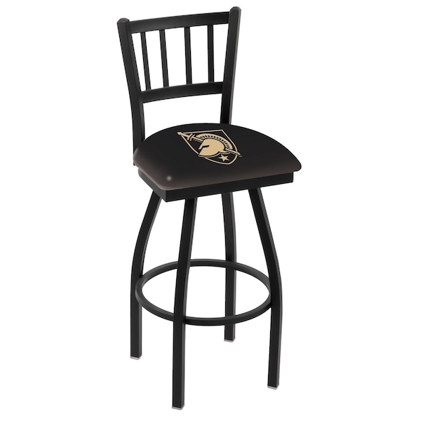 Holland Bar Stool Co 25" Blk Wrnkl US Military Academy ARMY Swivel Bar Stool, Jailhouse Back L01825USMilA - main