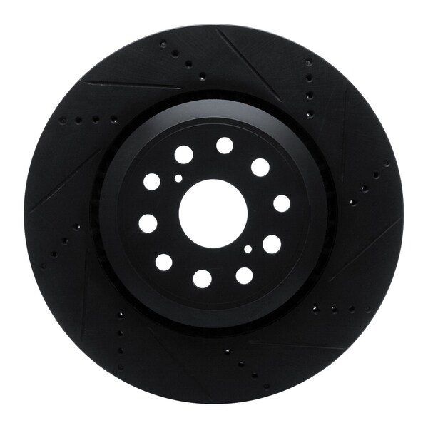 Dynamic Friction Co DFC Brake Rotor - Drilled and Slotted - Black 633-75020D - main