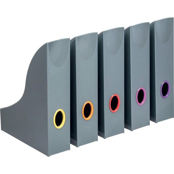 Durable Office Products Desk Accessories , Gray/Multicolor, Plastic, 8.78 W, 9.65 H, 14.96 D 770657 - main