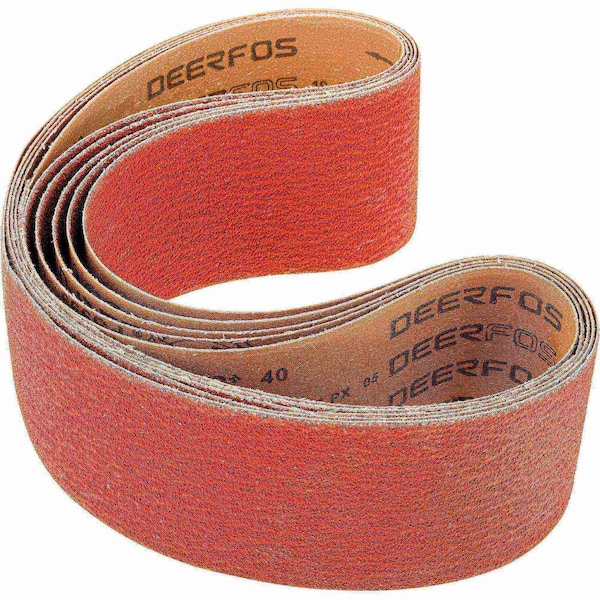 Grizzly 4" x 48" Ceramic Sanding Belt 40 grit, 5PK T31809 - main
