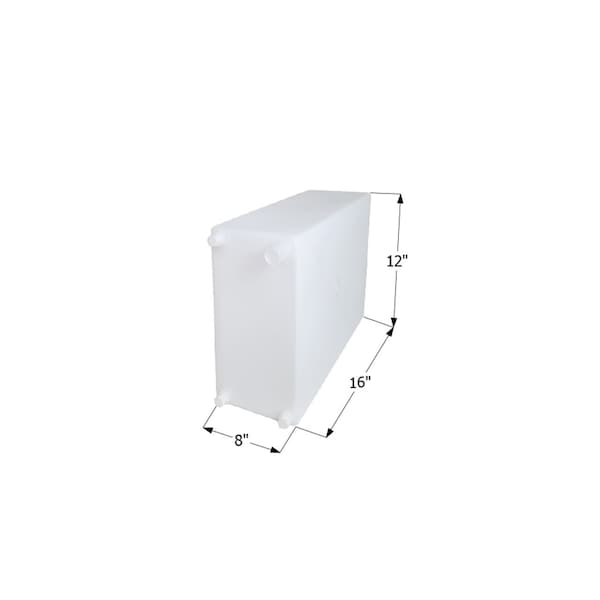 Icon Fresh Water Tank with 1/2in FTP and 1-1/4in Filler WT2474 - 16in x 12in x 8in, 6 Gallon 12738 - main