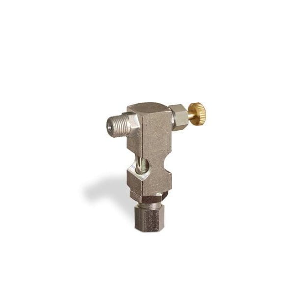 Oil-Rite Inverted Angle Sight Feed Valves w/1/8in. Inlet, Solid Gasket - Handwheel, 1/8in. Male NPT, 1/4in. B1628-325B2HW - main